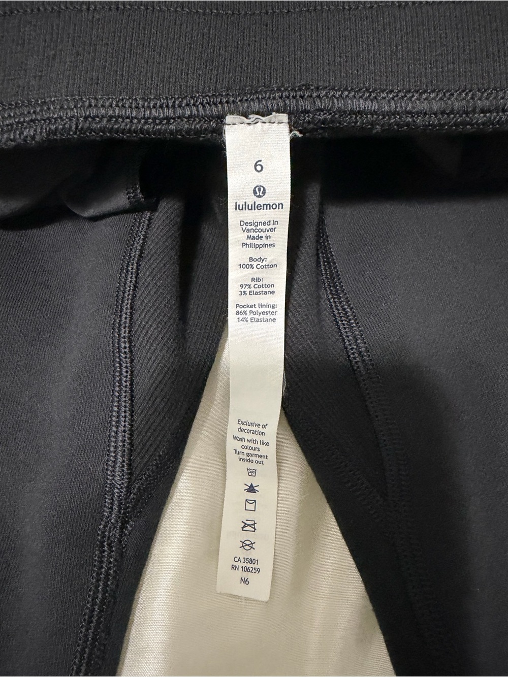 Lululemon Athletica Black Joggers - Picture 6 of 6